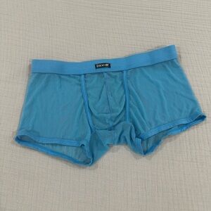 Men's Light Blue Mesh Boxer Briefs